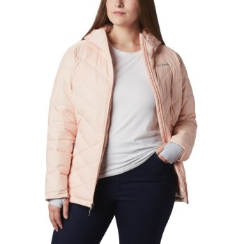 Dámské Bundy Columbia Heavenly Hooded Plus Size Růžové MTLDYZ462